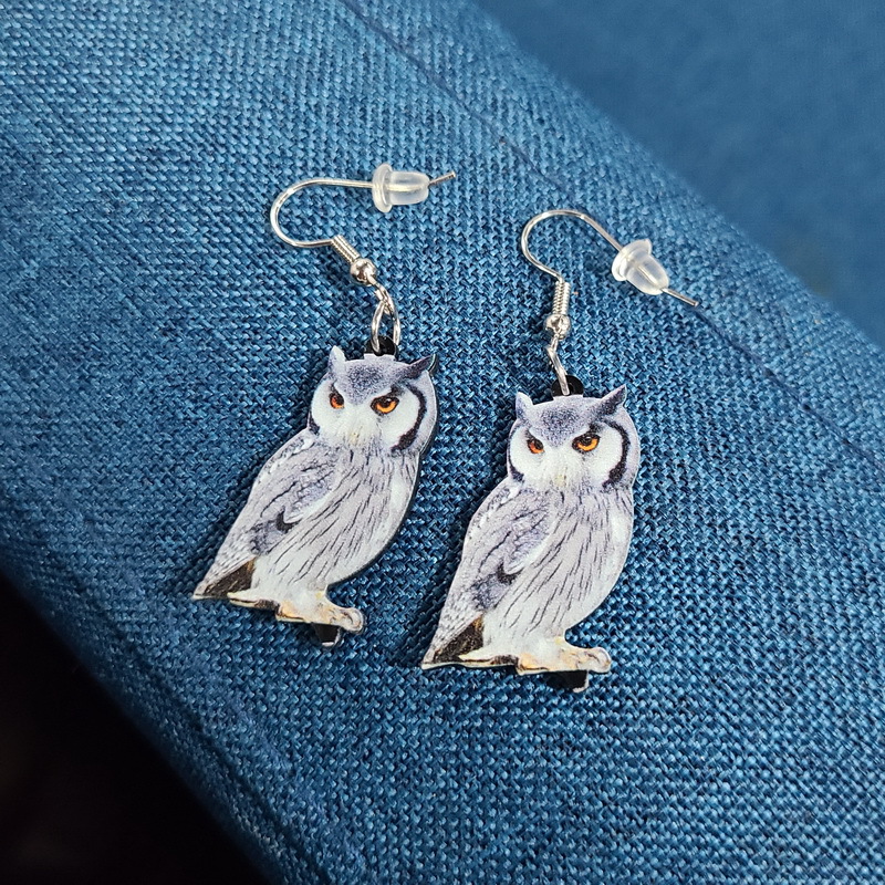 1 Pair Exaggerated Bird Arylic Womenu0027S Drop Earrings