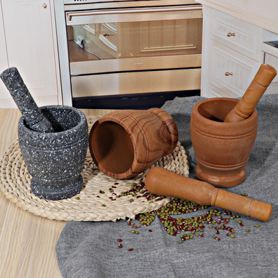 Domestic mash garlic kitchen Wood Daosuan device Mashed garlic masher Stir garlic Pound bottles of medicine