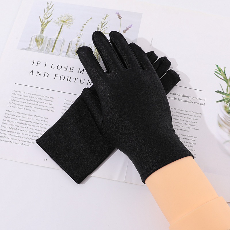 Sunscreen Gloves Black