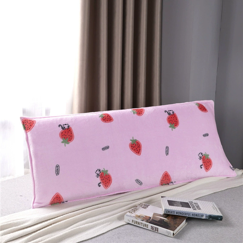Keep warm coral flannel pillowcase, upgraded version