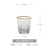 Home Glass Drinking Water Cup Creative Phnom Penh Milk Juice Cup hexagonal beer glass geometric hexagonal crystal cup