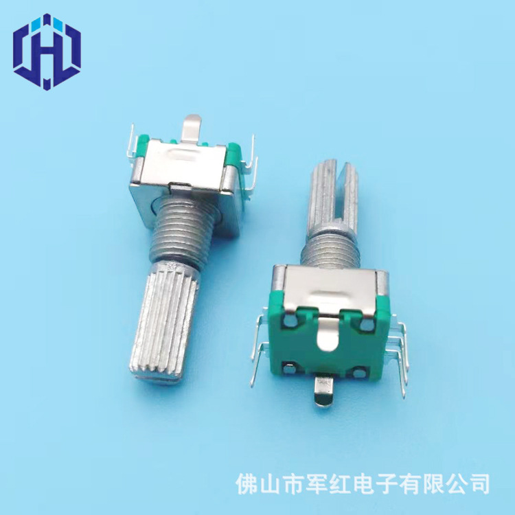 厂家直销EC11增量型旋转编码器 360°旋转20脉冲20定位开关编码器