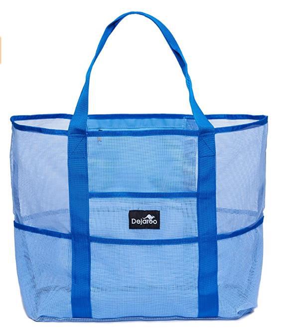 Swimming beach bag, swimwear mesh storage, large mesh storage bag, outdoor sports and travel handbag_voghion.com