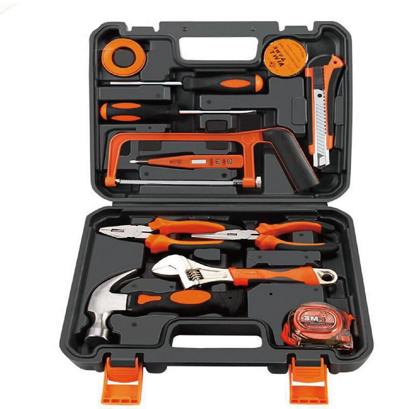 Household Tool Kit, Multi-Piece Toolbox Set, Portable Case, Electrical & Hand Tools (82-piece option)