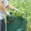 Amazon 120L garden deciduous bag garden garbage bag weeds collecting tree leaf bag PP film waterproof woven bag