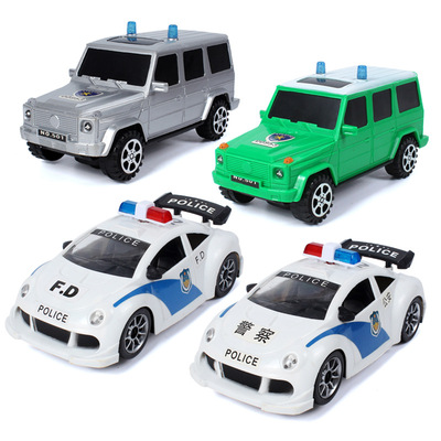 包邮儿童电动万向音乐玩具 仿真警车灯光万向车玩具 男孩电动玩具