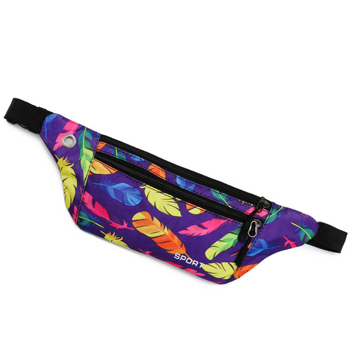 Small bag, close-fitting sports waist bag, men's and women's running fitness mobile phone waist bag, nylon simple blade bag, cross-border wholesale