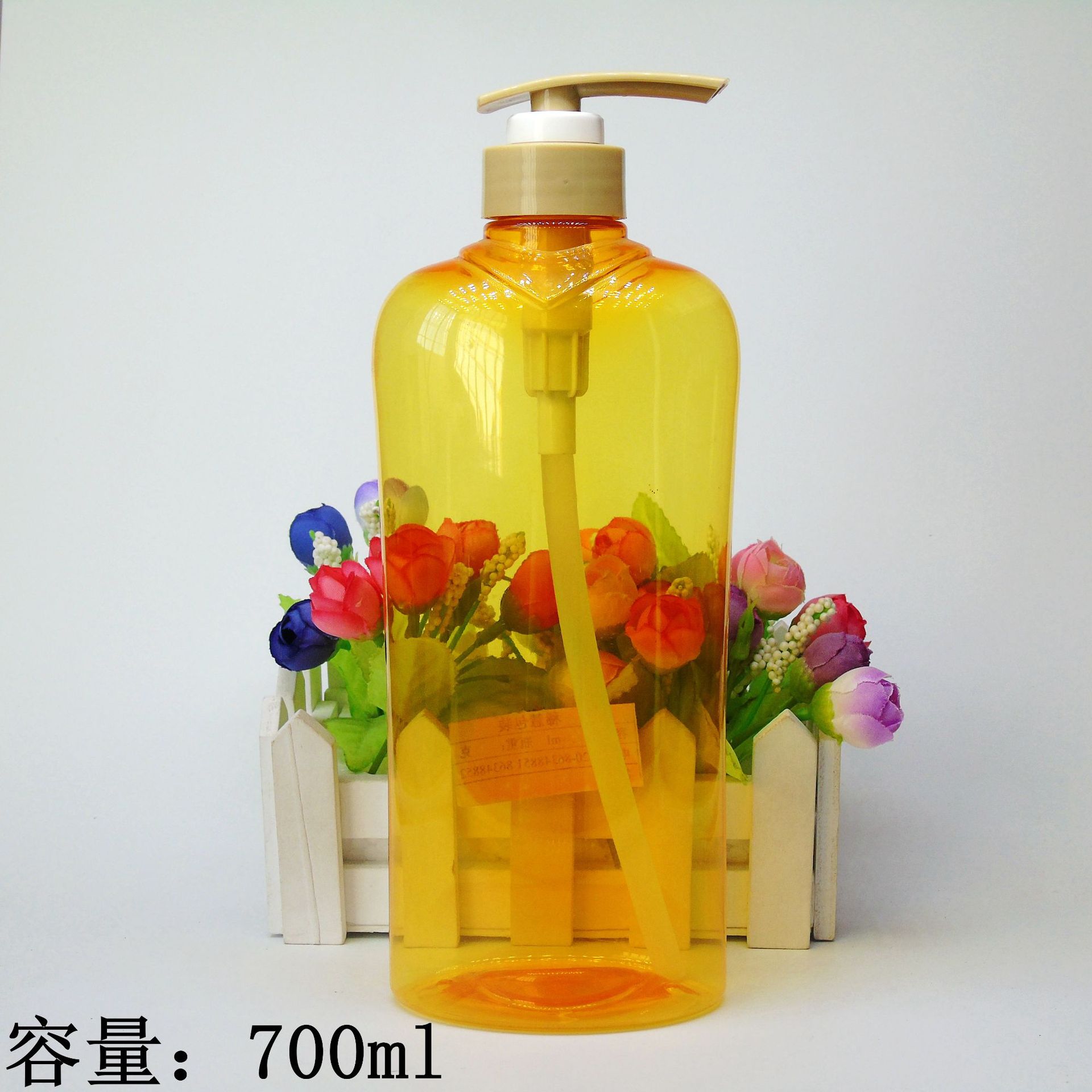 供应PET700ml 异形塑料瓶 宠物沐浴露瓶 液体分装瓶