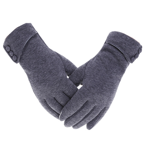Winter Korean version velvet warm gloves non-velvet women's outdoor skiing electric vehicle riding touch screen gloves factory wholesale