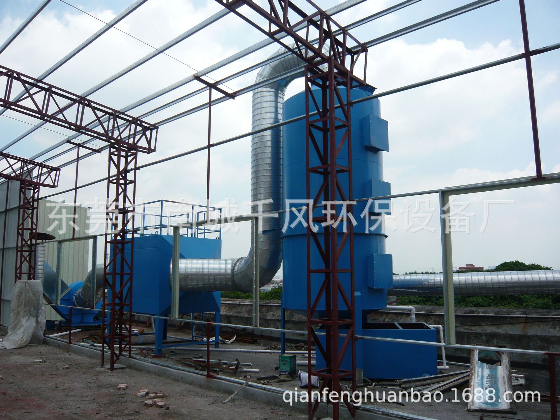 东莞活性炭吸附设备工业废气处理 水洗塔VOC废气吸附处理喷淋塔