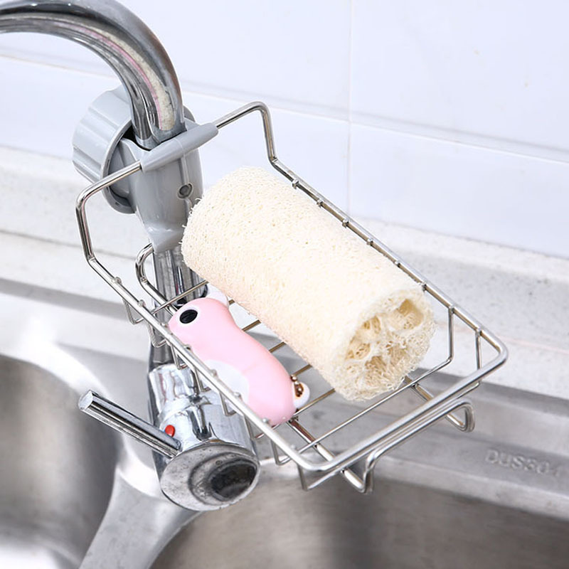 Stainless Steel Kitchen Drain Rack Faucet Rack Rag Towel Drain Rack 304 Stainless Steel Sink Rack