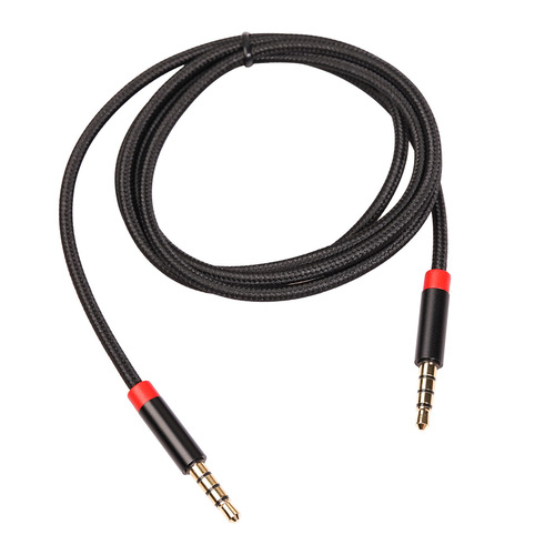 Full copper level 4 plug supports microphone 3.5mm male-to-male audio cable supports mobile phone sound card 4-section audio cable
