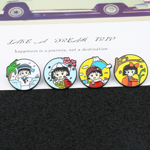 Foreign trade Japanese style Harajuku style cartoon sweet anime character brooch cute student soft girl wedding dress brooch