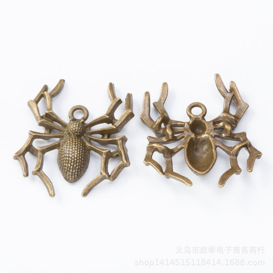 DIY vintage zinc alloy pendant Spider accessories accessories wholesale factory direct 2309
