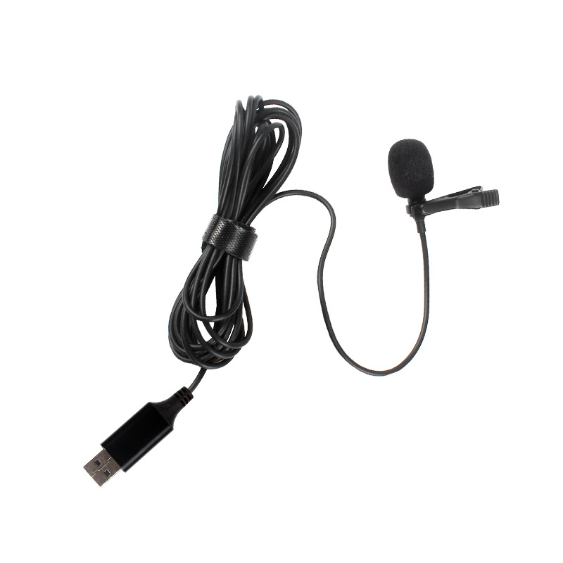 领夹麦克风 直播采访录音相机手机电脑USB安卓苹果Type-C胸麦话筒
