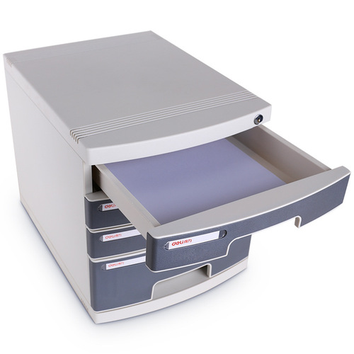 Deli 8854/8855/8877 Desktop File Cabinet with Lock Hard Plastic File Cabinet Drawer File Cabinet