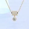 Cross -border e -commerce hot sale of a generation of Diamond Diamond Plated 18K Golden Xiaoman waist chain necklace pendant female direct sales