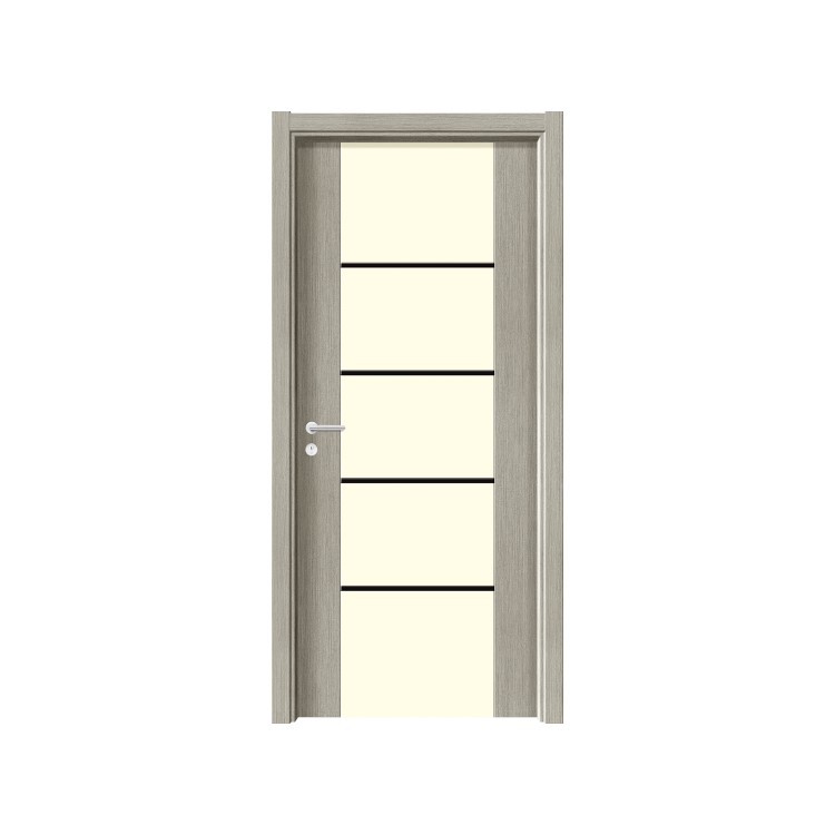 Puerta compuesta de madera maciza una puerta a la parte superior simple habitación moderna puerta del dormitorio puerta interior puerta de madera puerta plana de cristal de carbono
