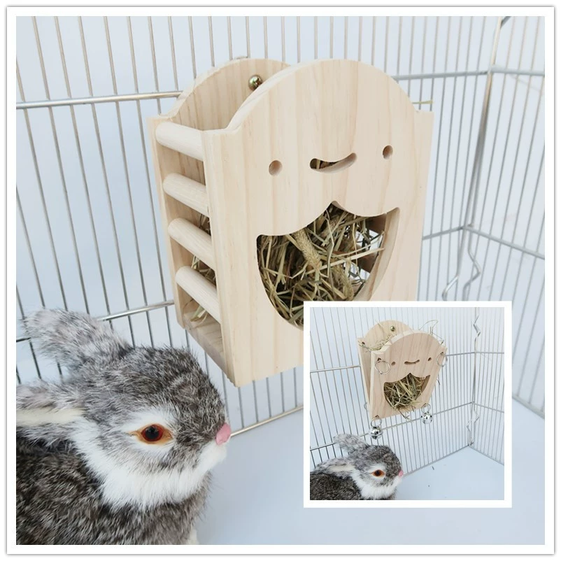 Кролик деревянная подставка для травы пищевой бассейн мультфильм забавная форма морская свинка Шиншилла подставка для травы может быть исправлена Складная оптовая продажа с фабрики