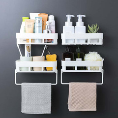 Bathroom rack wall-mounted bathroom rack punch-free toilet wall-mounted suction cup bathroom storage tripod