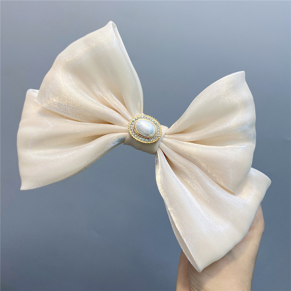 Trendy Fabric Large Double-layer Bow Hairpin display picture 3