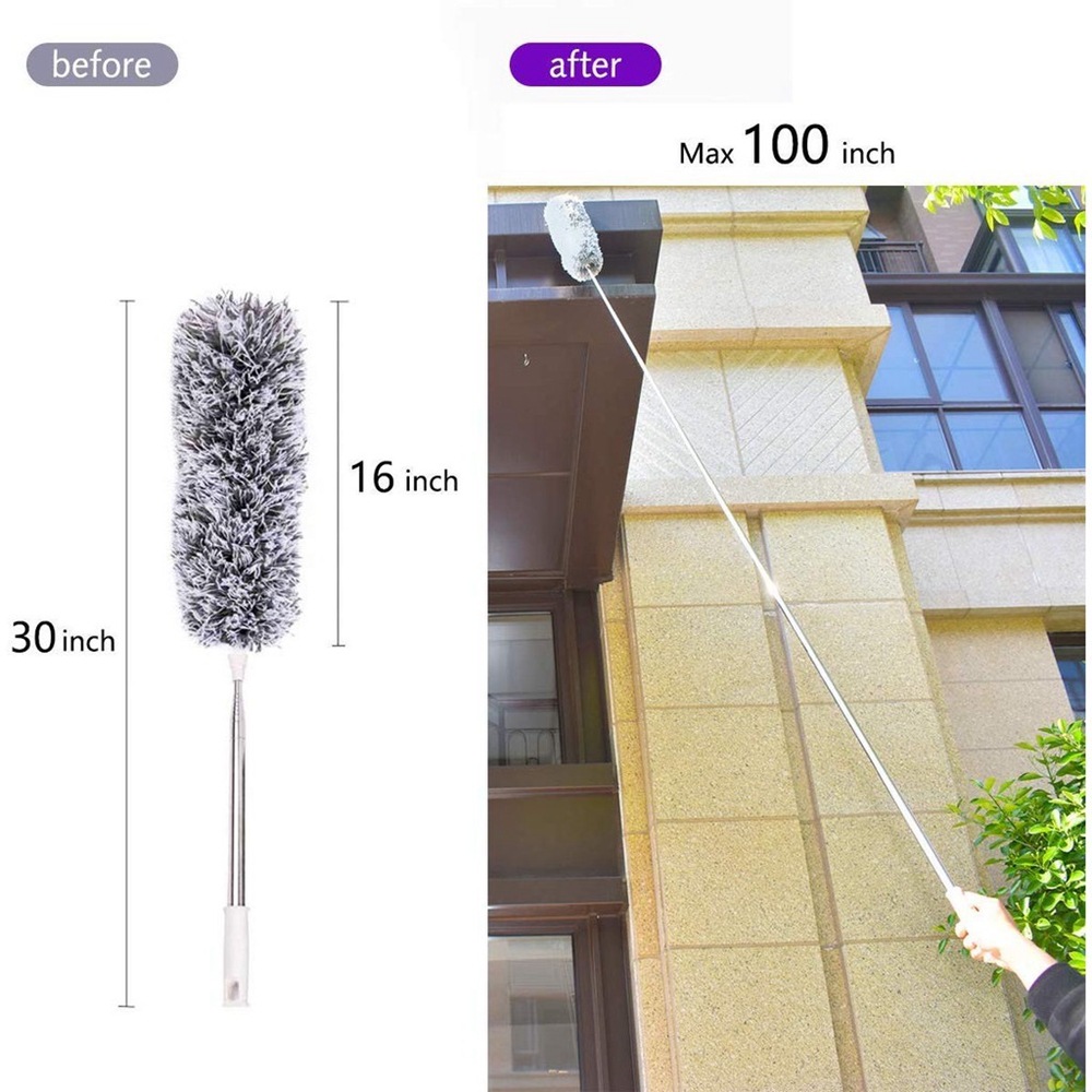 Feather Duster Extendable Handle 245cm Long Telescopic Duster Magic