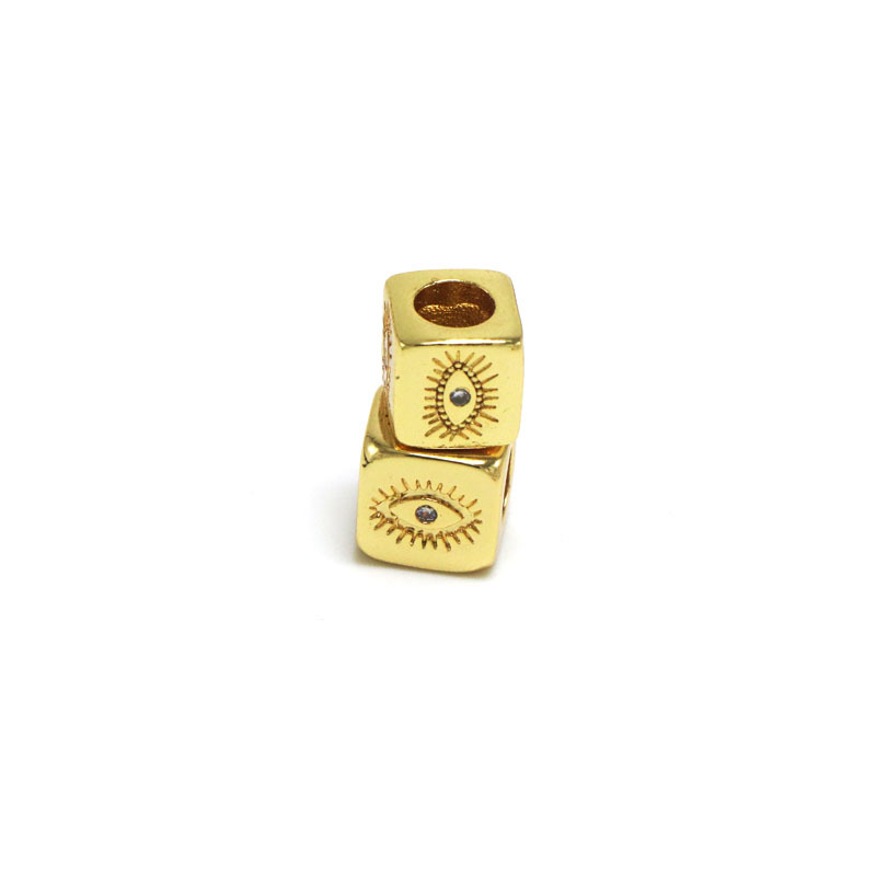 4g Weight Zircon Inlay Material Charms, Bracelets, Necklace Classification 1 Piece Quantity Holiday, Daily Occasion Copper Material Geometric, Devil's Eye, Heart Shape Pattern Women's Gender Plating, Inlay Design Basic, Modern Style, Classic Style Style Copper Plating Inlay Geometric Devil's Eye Heart Shape Zircon Charms Bracelets Necklace 4