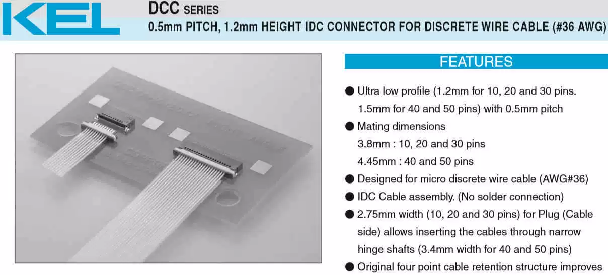 Japanese Kel connector DCC00-30L3-C