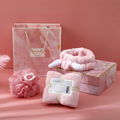 Z towel souvenir Women's Day towel three-piece set souvenir gift box three-piece towel gift box
