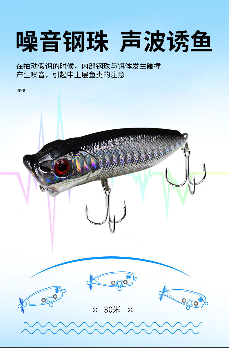 Small Popper Fishing Lures Hard plastic minnow baits  whiting tuna Fresh Water Bass Swimbait Tackle Gear