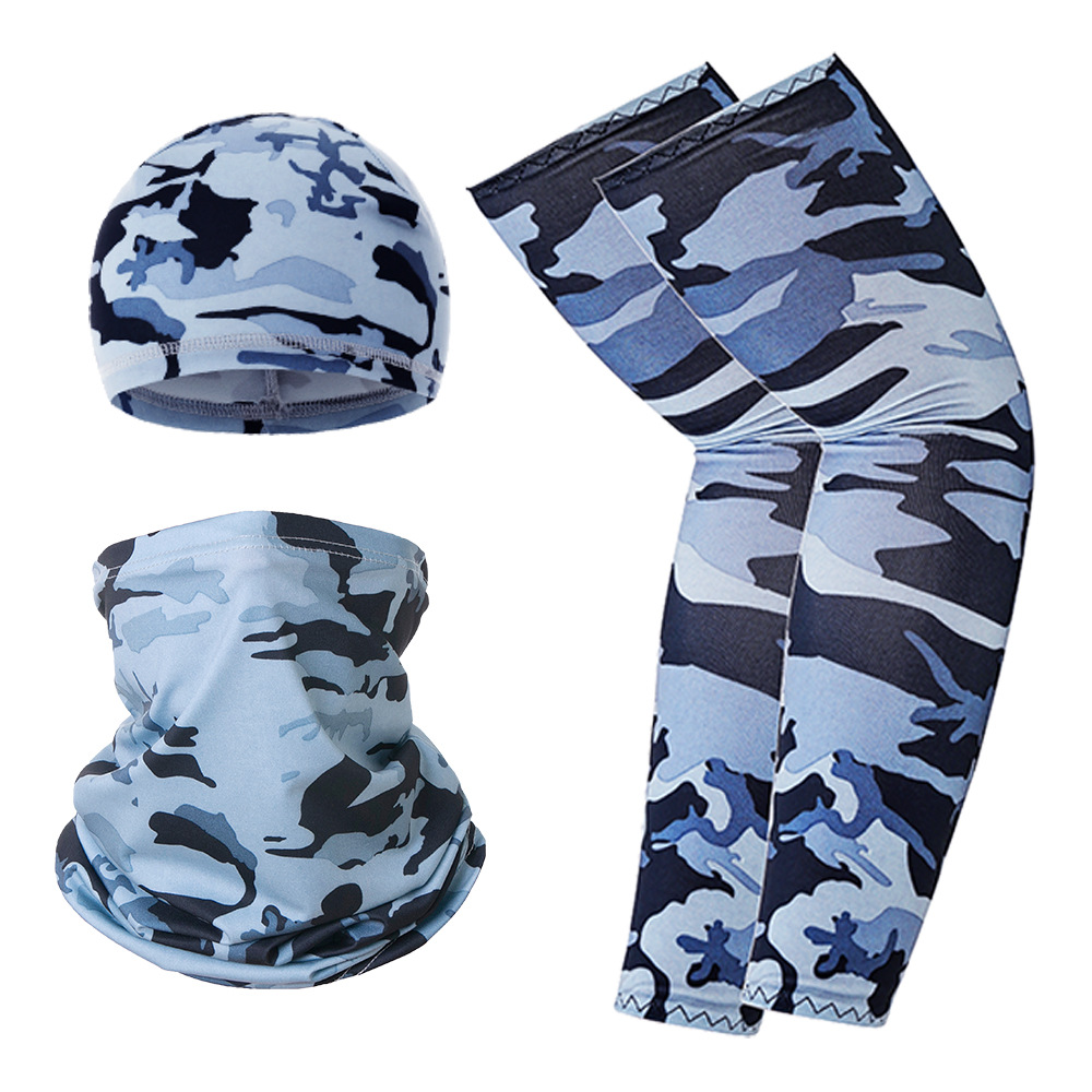 男女百搭防晒冰丝袖自行车骑行小帽户外防风运动帽多功能围脖面罩|ru