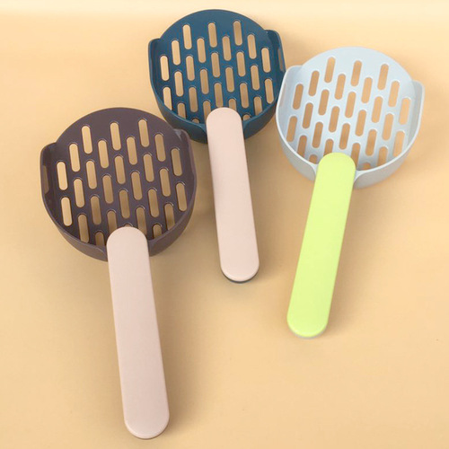Cat litter shovel new style contrasting color high-end shovel thickened pet cat litter shovel good filtration cleaning supplies manufacturer direct supply