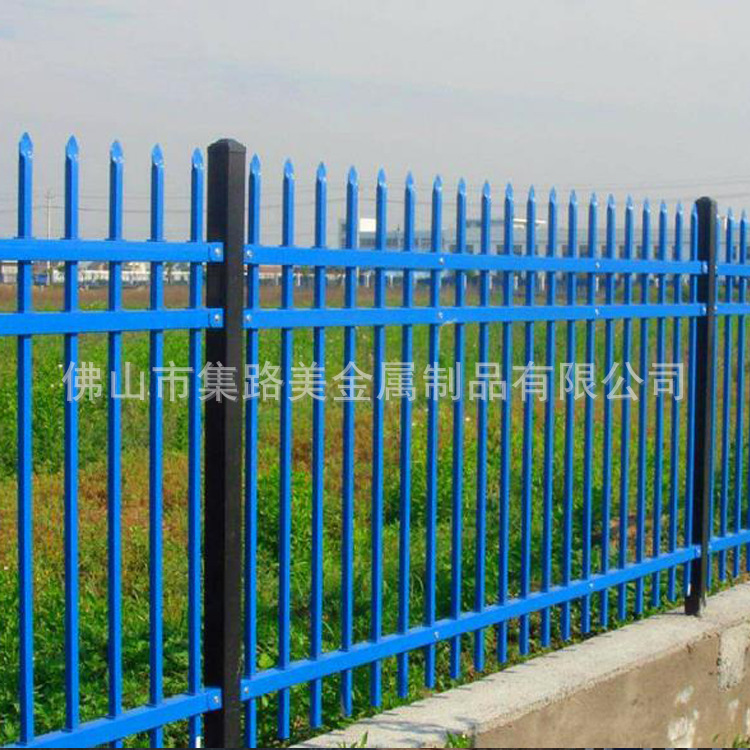 别墅围墙防护隔离锌钢护栏 庭院学校社区防护铁艺隔离栏栅栏