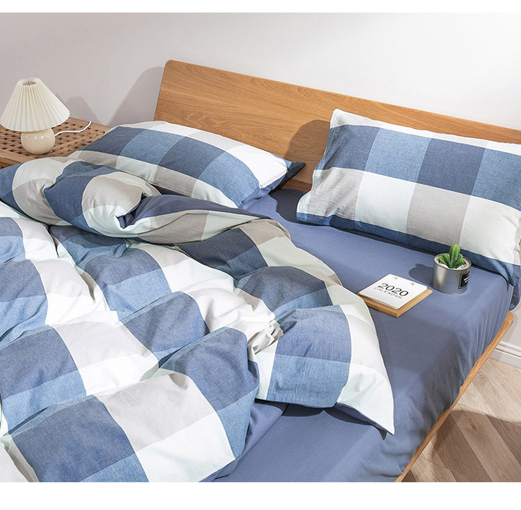 Washed Cotton Bedding Set Duvet Cover And Pillowcase Autumn Winter_voghion.com