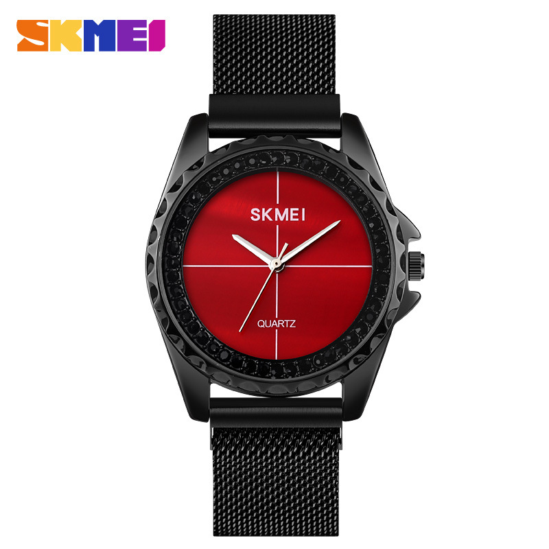 Fashionable waterproof quartz women's watch stainless steel