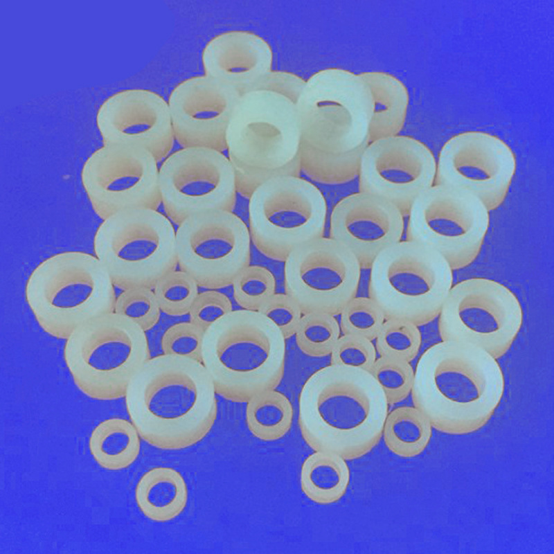 塑料隔离柱7*5圆体间离柱直通管绝缘柱塑料垫片垫圈空心管垫高柱