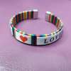 Woven rainbow bracelet for beloved, six colors, Birthday gift
