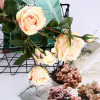 High -simulation flower rose bouquet 6 cold beauty rose home decoration wedding decoration