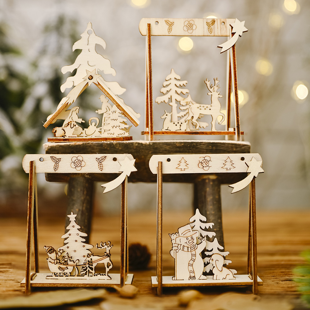 Zicheng Christmas New Products Wood DIY DIY Qiuqian Display Creative…