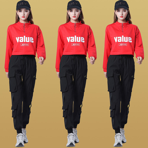 New Square Dance Dress, Flow Step Dance Sportswear, Autumn Fashion Youthful Cotton Ghost Step Dance Clothing Set for Women