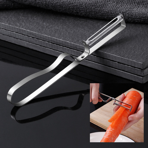 Kitchen stainless steel double-head peeler apple peeler potato peeler kitchen vegetable and fruit scraper