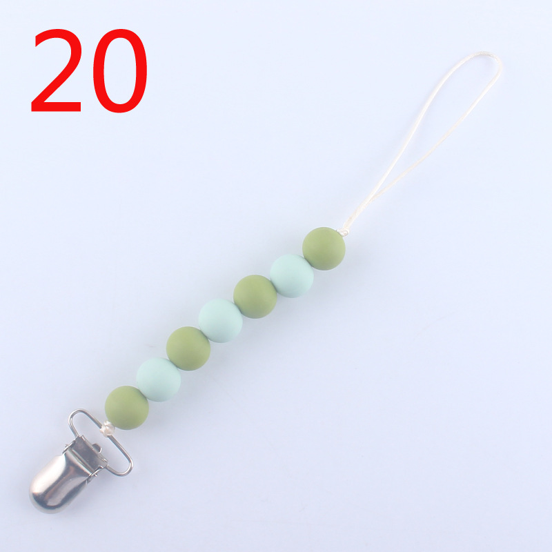 Silicona calmante chupete cadena bebé mordedor chupete clip cadena mordedor amoladora cadena anti-caída cadena anti-perdida Nuevo