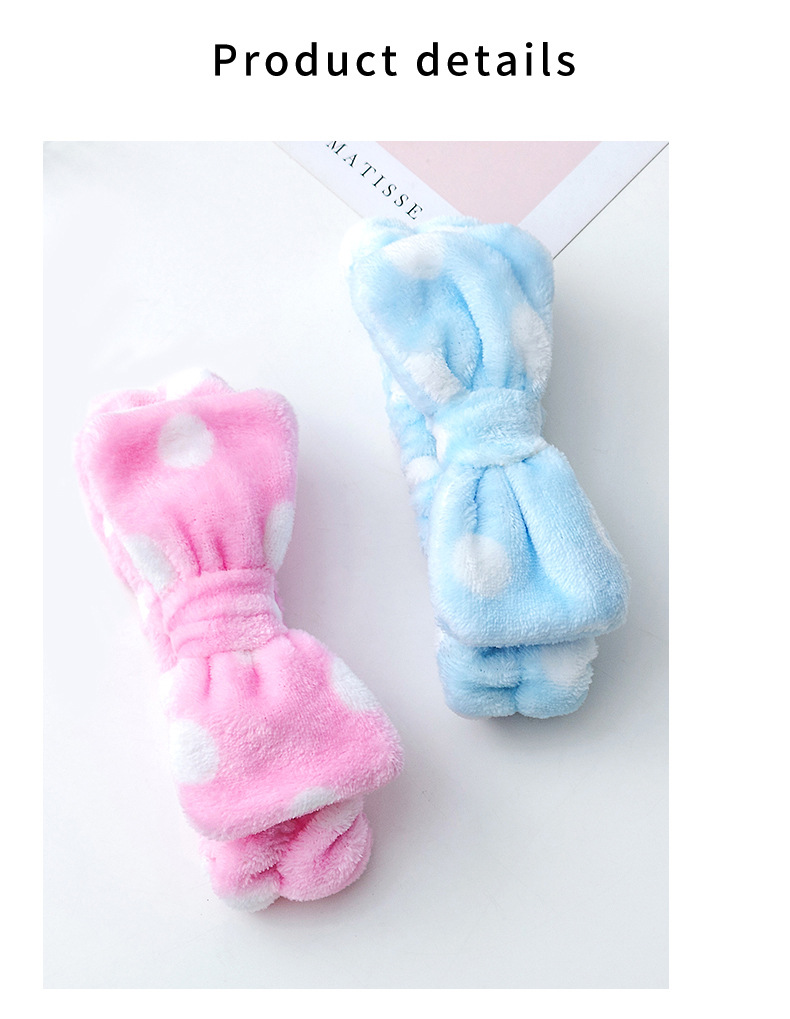 50g Weight Hair Band Hair Accessories Type 1 Piece Quantity Home, Daily Occasion Polka Dots, Bow Knot Pattern Women's Gender Simple Style Style Simple Style Women's Polka Dots Bow Knot Cloth Hair Band 5