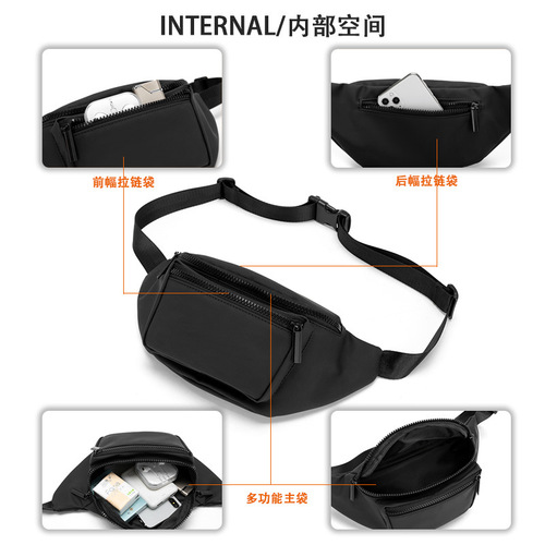 New crossbody bag, trendy brand, shoulder bag, chest bag, versatile waterproof small shoulder bag, men's crossbody bag