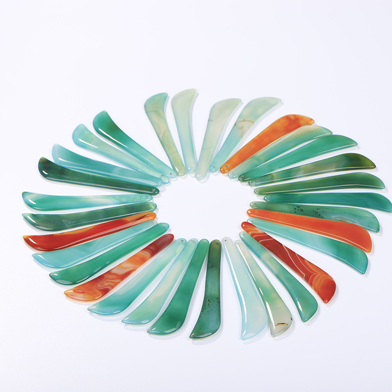 红色玛瑙刀按摩刮痧刀 金银饰品打磨抛光工具 打金工具现货批发