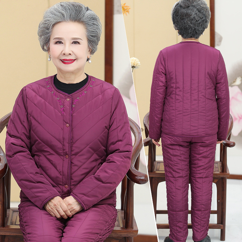 Manufactor Direct selling Middle and old age Down Jackets lady Down liner suit Autumn and winter Mom outfit Self cultivation Show thin Warm clothing