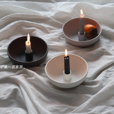 外贸陶瓷蜡烛台北欧风创意工艺品礼品婚礼节庆|ms