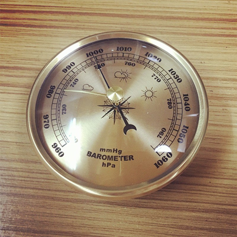 90mm Pointer Barometer Barometric pressure The meter Sure Set high-grade technology gift Jewelry gift
