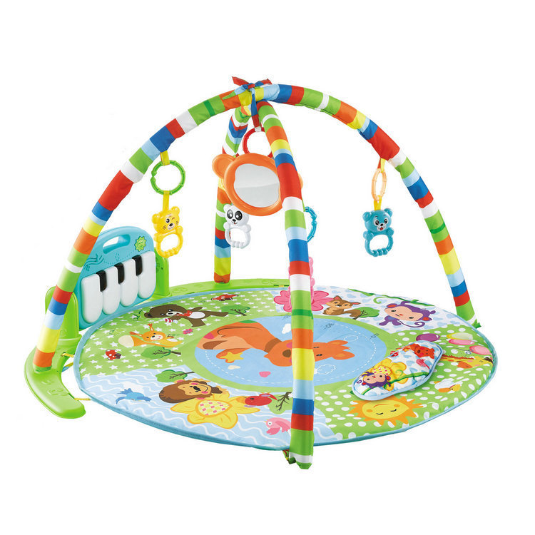 new pattern Infants multi-function Fitness frame baby Early education Puzzle Pedal harp Newborn circular Game pad Toys