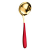 Net Red 304 Stainless Steel Spoon Turbolic Auspicious Gold Plug -in Hot Pot Public Spoon Portrait Family Turtling Meal Cooking Sheet Kitchenware